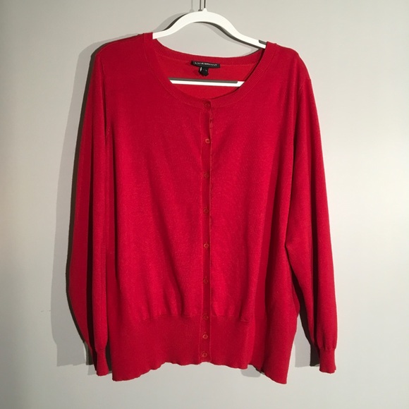 Lane Bryant Sweaters - Lane Bryant - Red Cardigan Sweater, 22/24